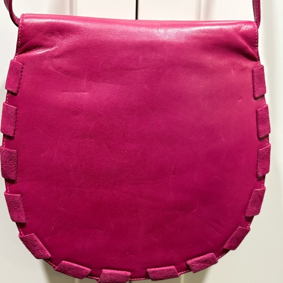 Valentino Garavani Handbags - Valentino Garavani Fuchsia Saddle Bag